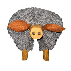 Ewemoo smoked pearl pig foot stool